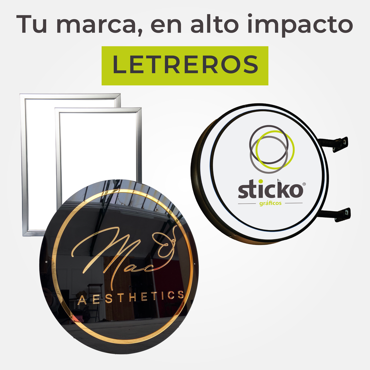 Letreros Personalizados en Acrílico y Luminosos